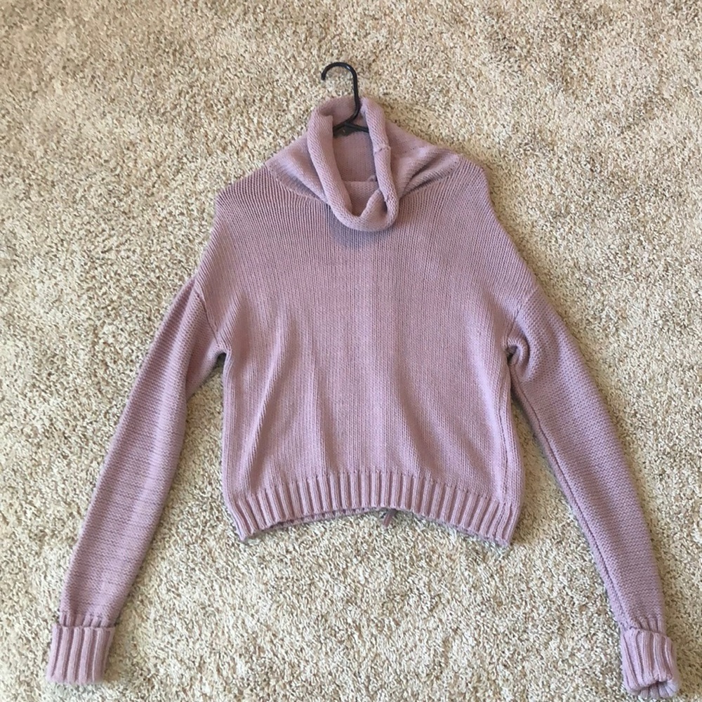 Long sleeve cowl neck sweater